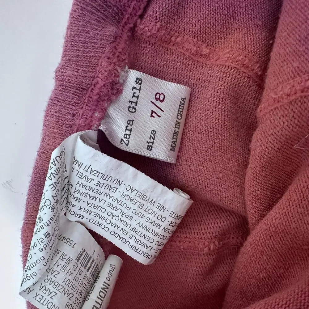 Zara Mauve Pink Thick Tights - Girls Size 7/8